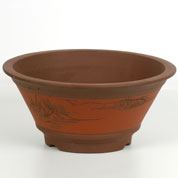 poterie bonsai - ronde - d27 x h12-5 cm